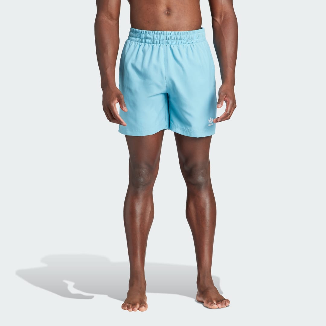 Badkläder adidas Originals Originals Essentials Solid Swim Shorts Turkos | IT8653, 1