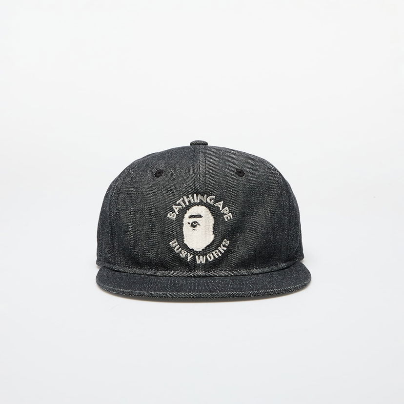 Keps BAPE Busy Work Denim Cap M Black Svart | 001CPK801002M BLK
