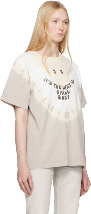 T-shirt Maison Margiela MM6 Maison Margiela Tie-Dyed T-Shirt Beige | SH2GC0025 M20110, 4