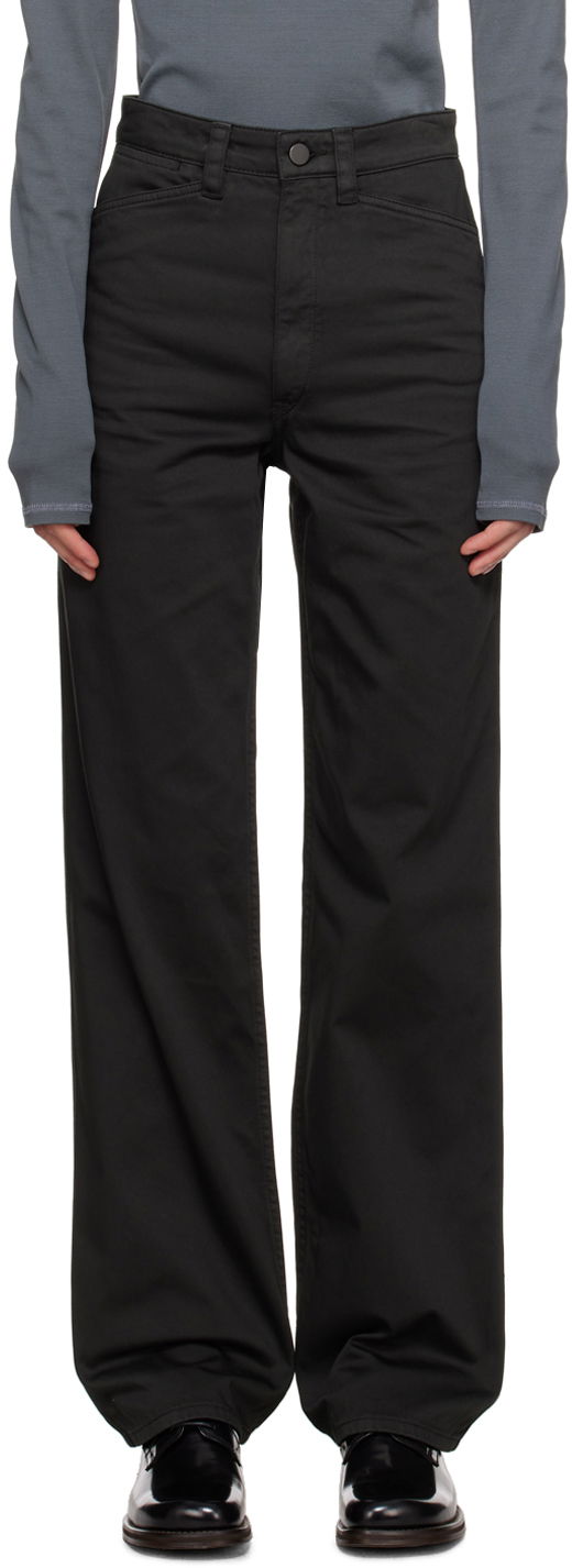 Cargo byxor LEMAIRE Lemaire Straight-Leg Trousers Grön | PA1057 LF1139