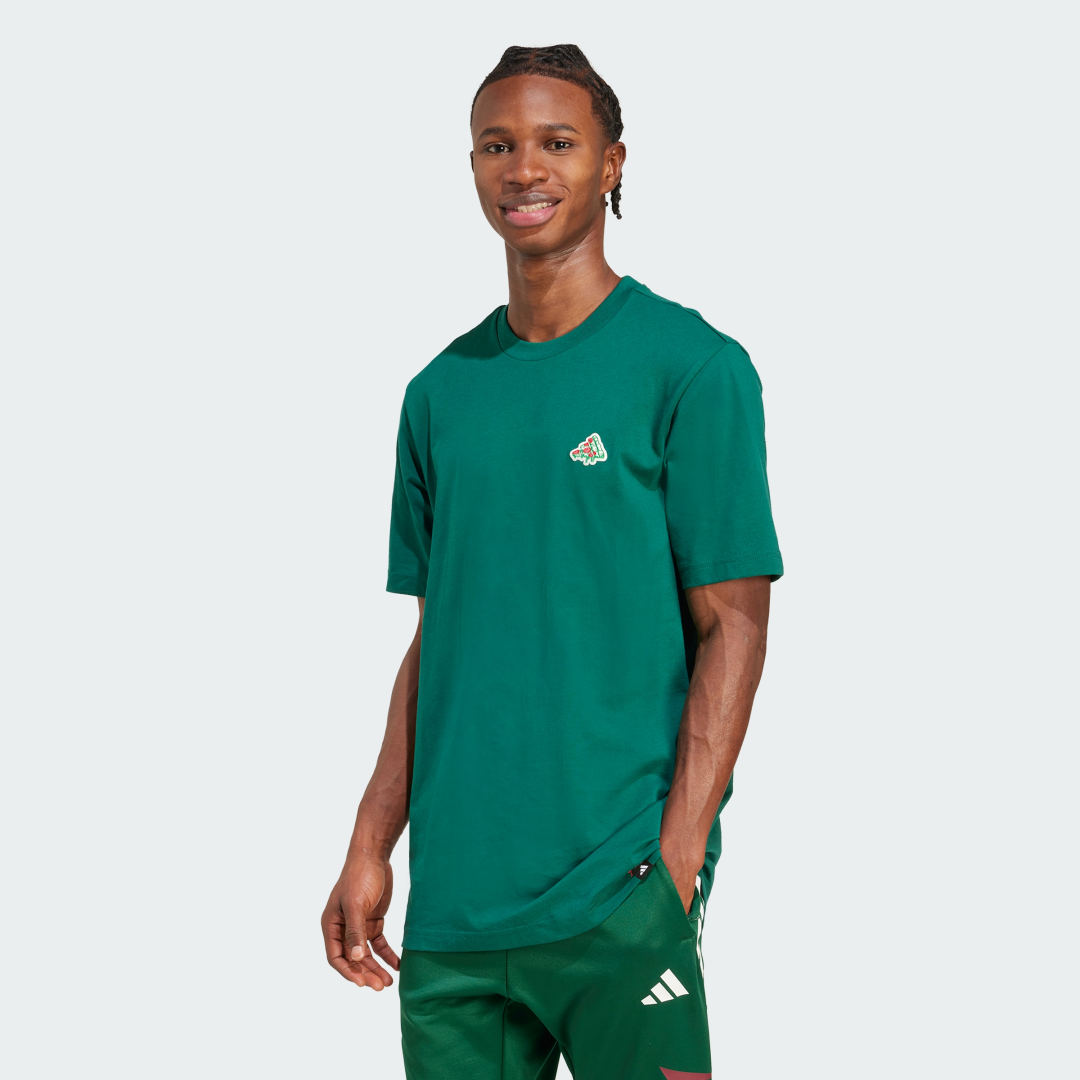 T-shirt adidas Performance Mini Pizza Graphic Tee Grön | JM6482, 0