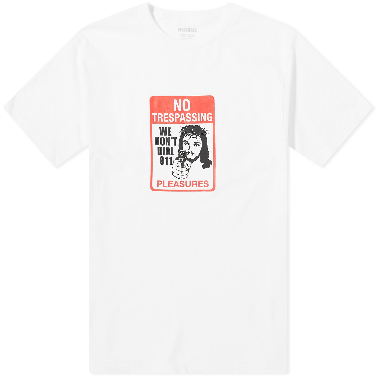 T-shirt Pleasures Trespass T-Shirt Vit | P24SP053-WHITE, 0