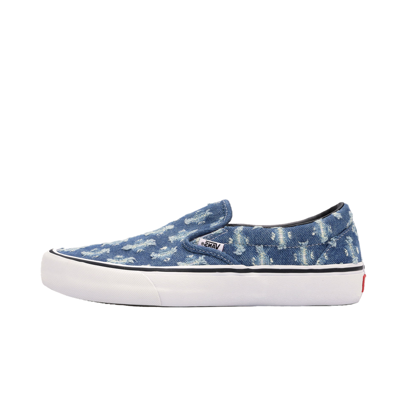 Sneakers och skor Vans Slip-On Supreme Hole Punch Denim Blue Blå | VN0A38DD2DD