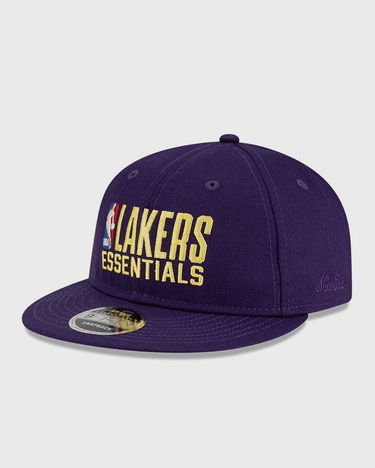Keps New Era Fear of God ESSENTIALS LOS ANGELES LAKERS 59FIFTY Retro Crown Flat Cap Purpur | 60792605, 0