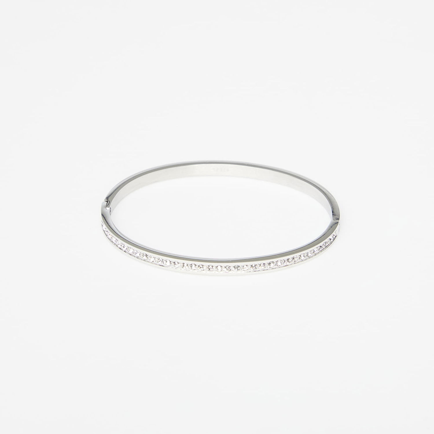 Armband GUESS Color My Day Rhinestone Hinged Bangle Bracelet Metallisk | JUBB02248JWRH-SILVER, 0