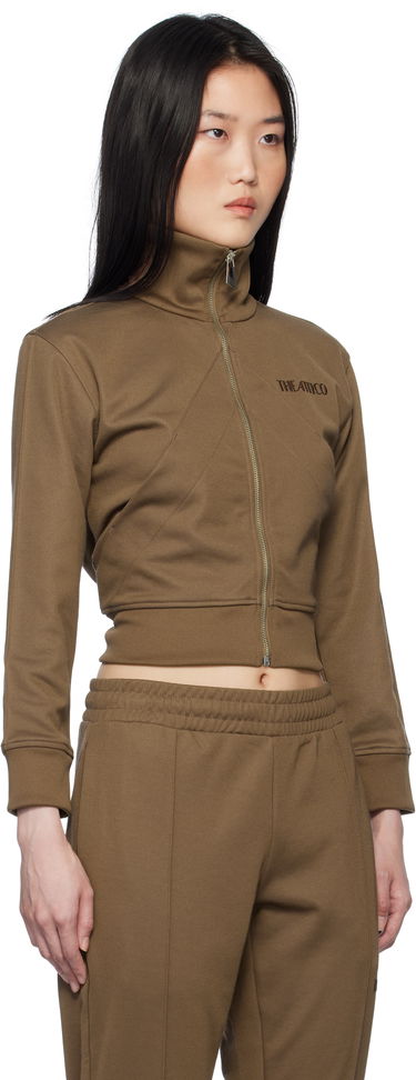 Träningsoverall The Attico The Attico Cropped Track Jacket Brun | 250WCF00022 JJJ055AA, 1