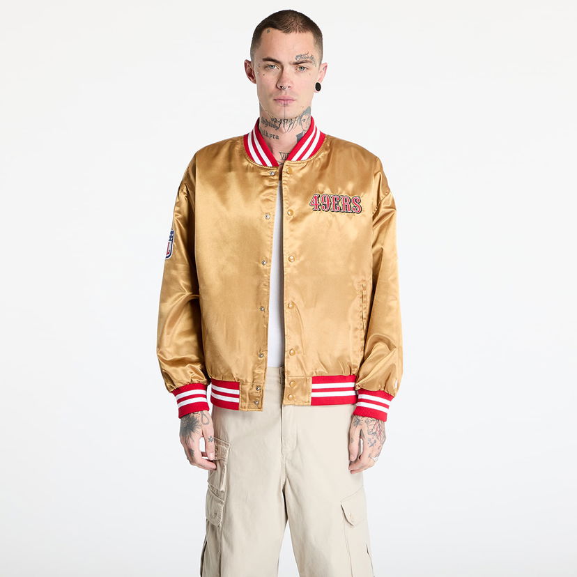Bomberjacka New Era Satin Bomber Jacket Gul | 60580609