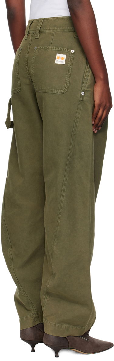 Byxor JW Anderson JW Anderson Twisted Seam Trousers Grön | TR0417-PG1600, 2