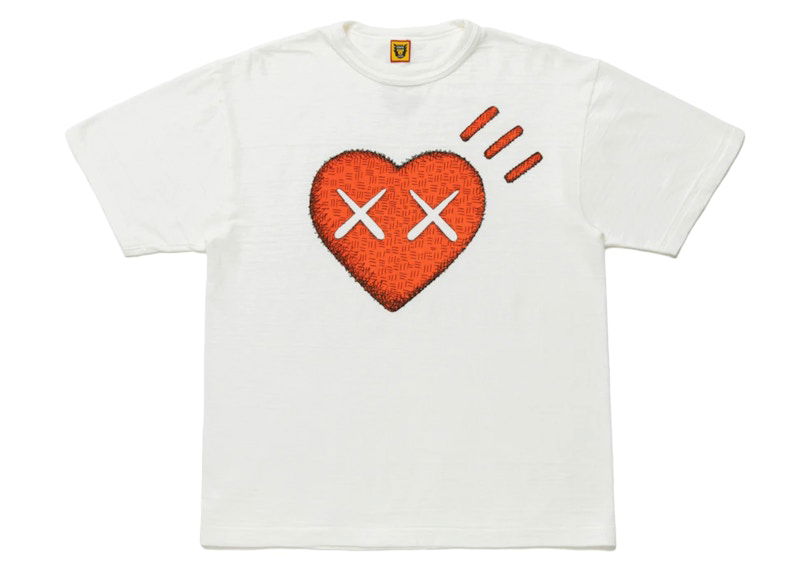 T-shirt KAWS KAWS x Human Made Heart T-Shirt Vit | XX22TE008, 0