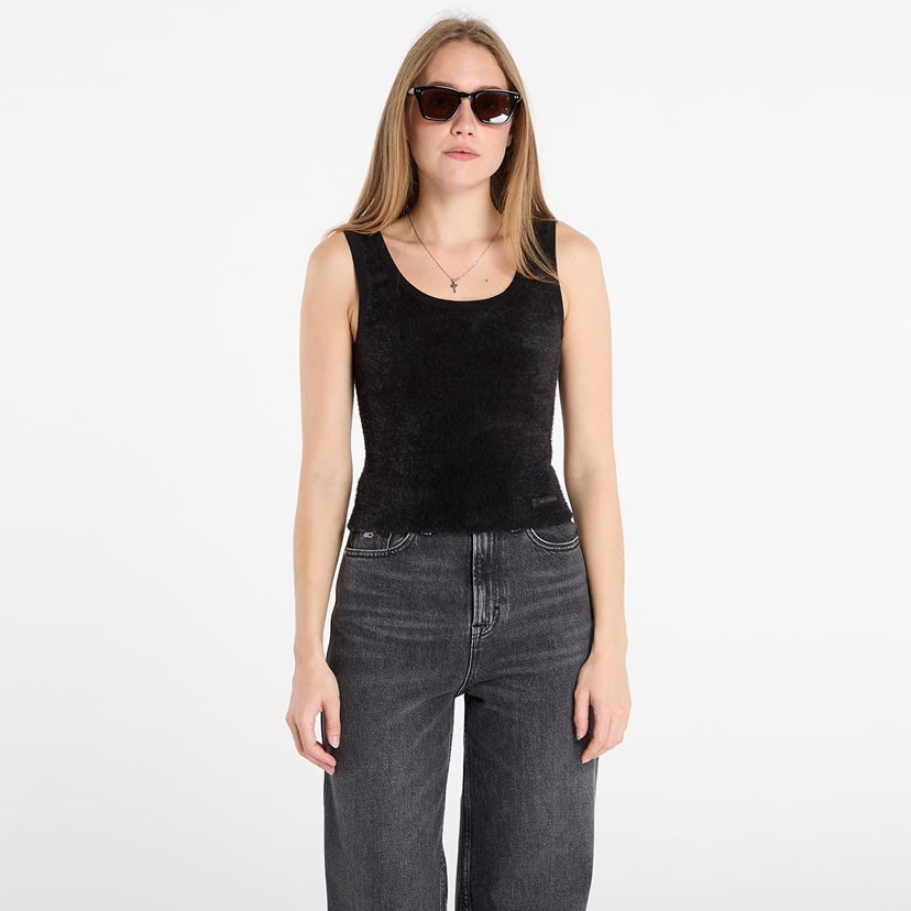 Linne Jordan Air Jordan Women's Fuzzy Tank Top Svart | HQ9171-010