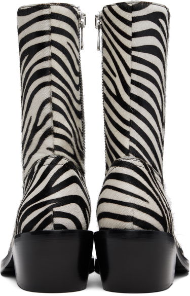 Sneakers och skor Dries Van Noten Dries Van Noten Zip Zebra Print Haircalf Boots Flerfärgad | 252-021707-302, 1