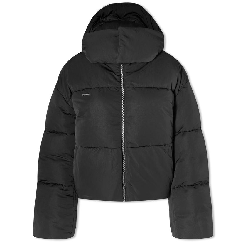 Pufferjacka PANGAIA Pangaia FLWRDWN Recycled Nylon Cropped Puffer Jacket Svart | 100011689868