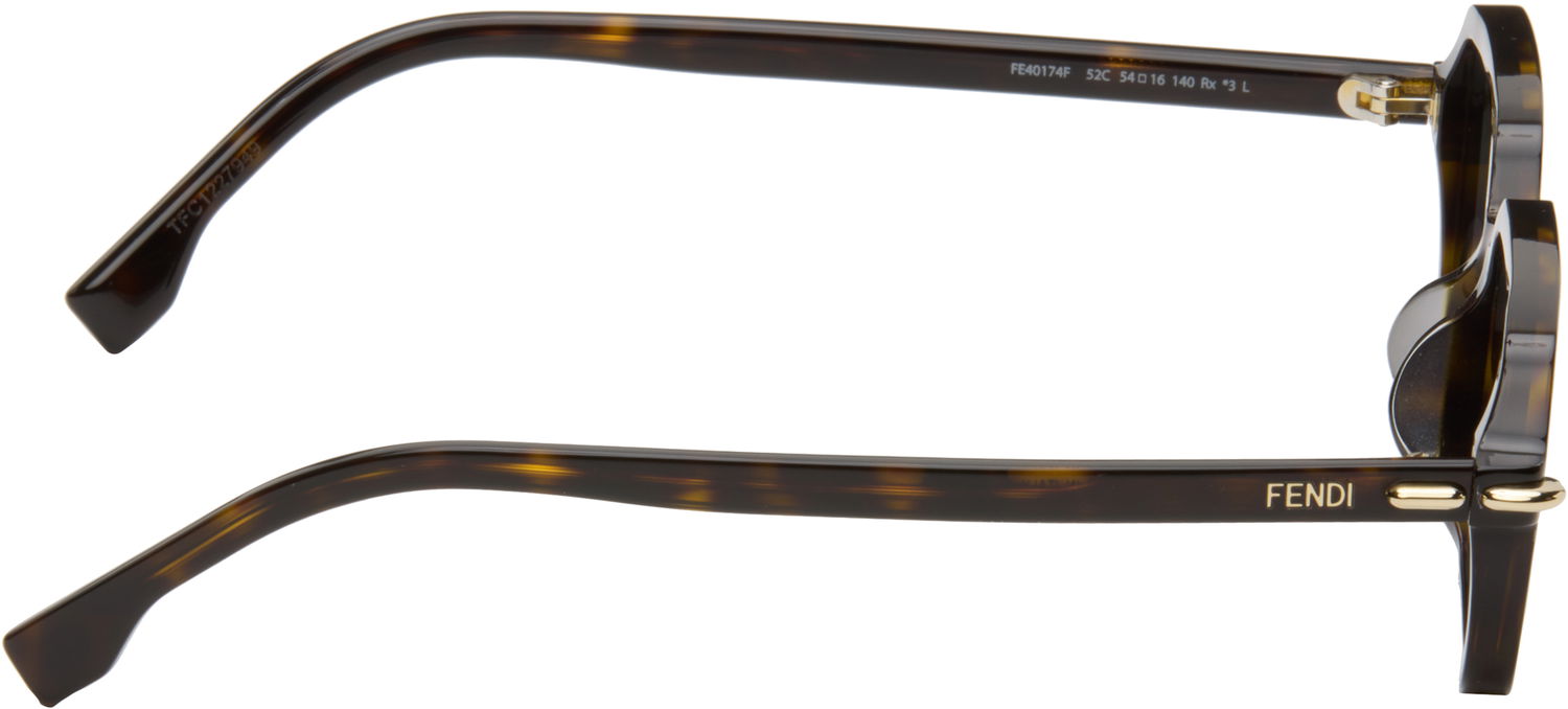 Solglasögon FENDI Fendi Selleria Rectangle Sunglasses Brun | FE40174FW5452C 192337228605, 1