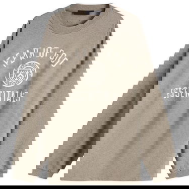 Sweatshirt Fear of God Essentials Crest Logo Long Sleeve T-Shirt Beige | 125HO244201F, 0