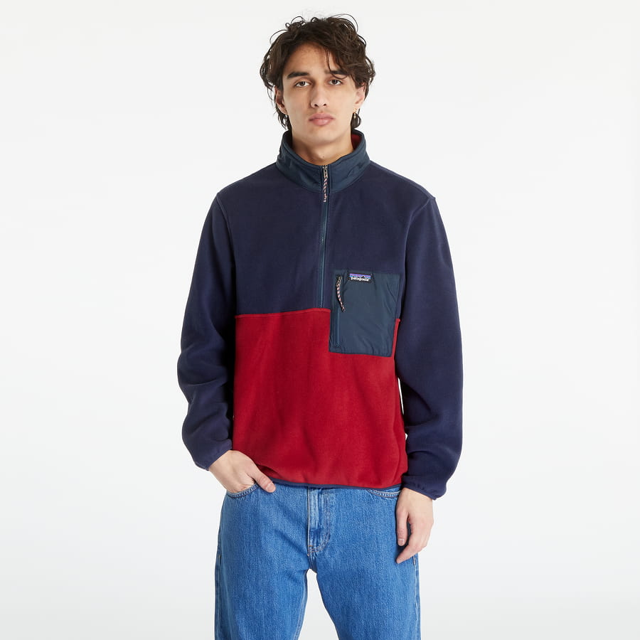 Sweatshirt Patagonia M's Microdini 1/2 Zip P/O Mörkblå | 26200 WAX, 0