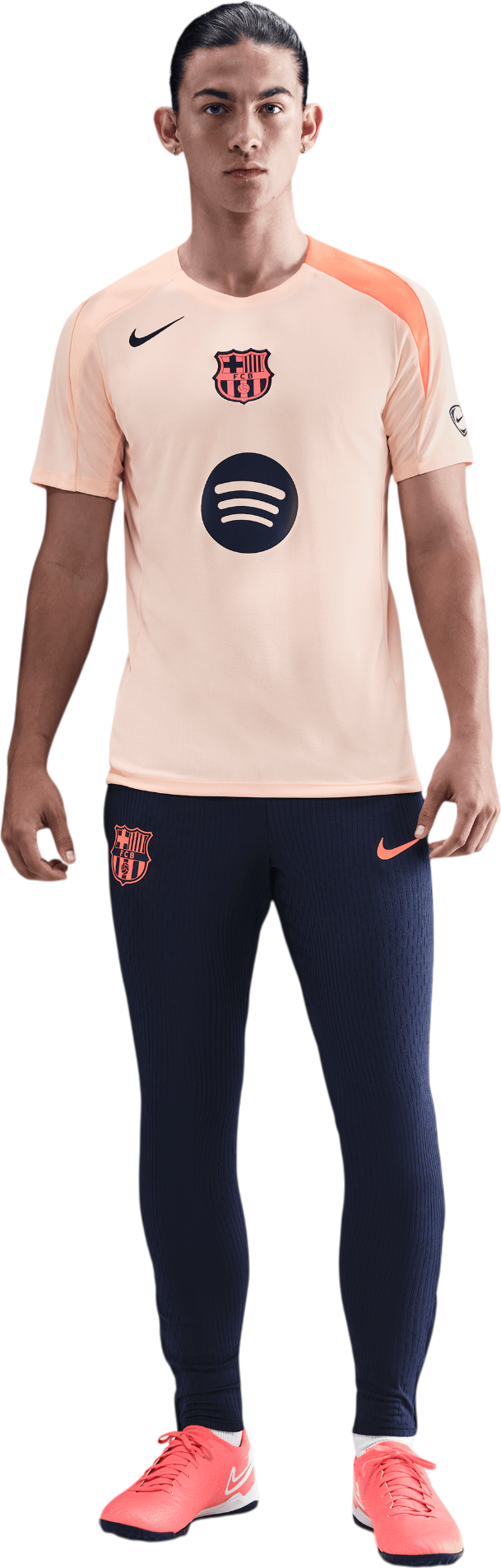 T-shirt Nike FC Barcelona Strike Training Shirt Dri-FIT Total 90 Orange | hm3344-808, 1