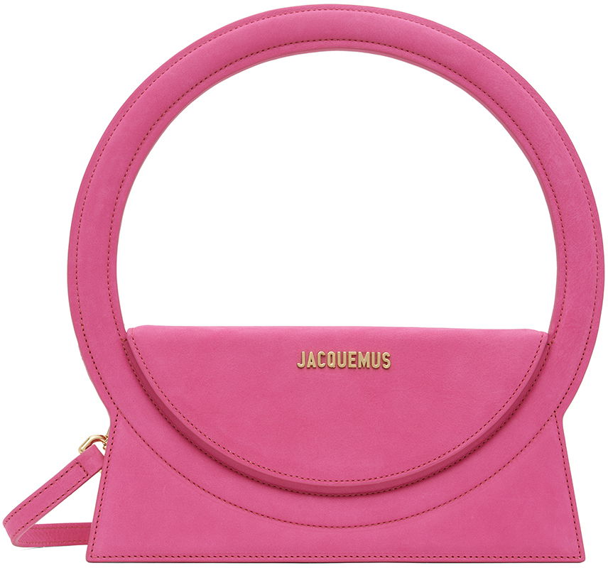 Axelväska Jacquemus Le Raphia 'Le Sac Rond' Bag Rosa | 22H221BA015-3066, 0