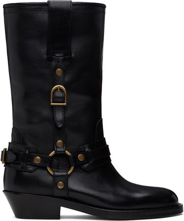 Kläder ISABEL MARANT Isabel Marant Heiko Leather Boots Svart | 25PBO0192FA-C1A22S, 0
