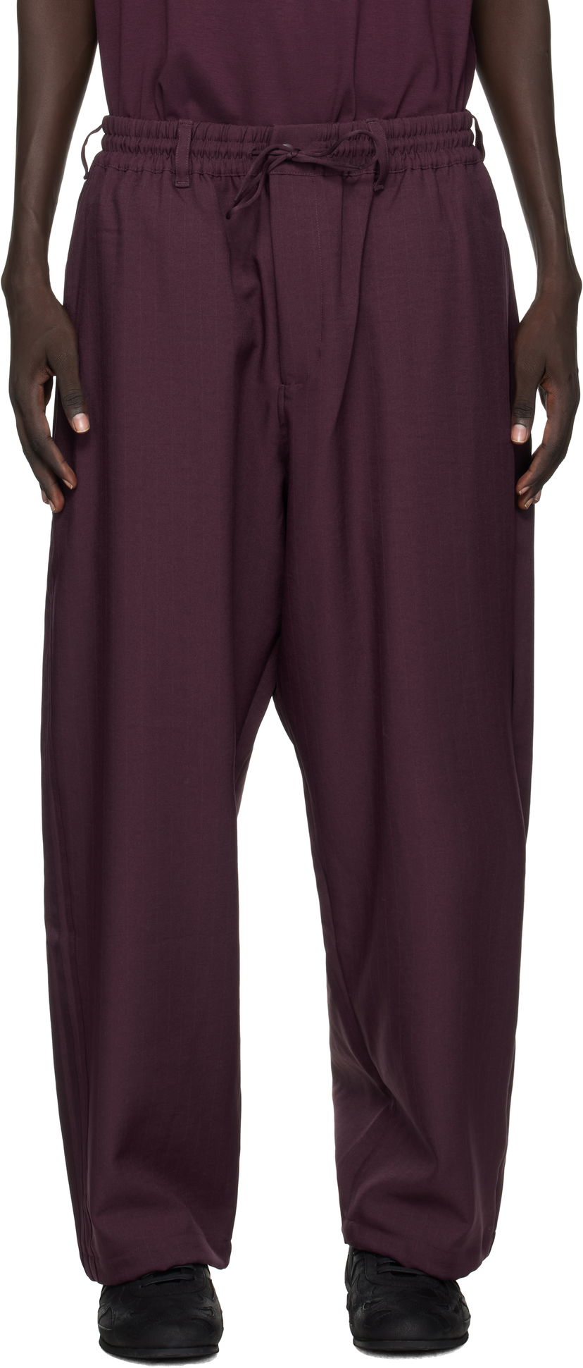 Träningsbyxor Y-3 Y-3 Sport Uniform Track Pants Bourgogne | KA9531