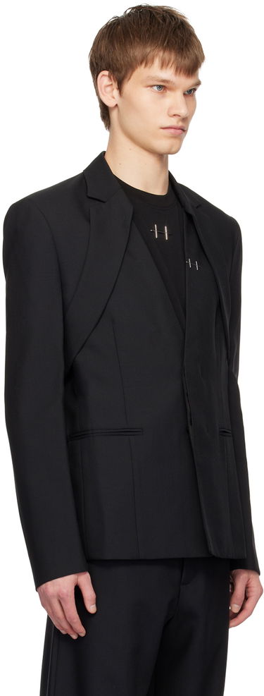 Bomberjacka HELIOT EMIL Kinetics Double-Breasted Blazer Svart | SS24_M_04_039_BLK01, 1