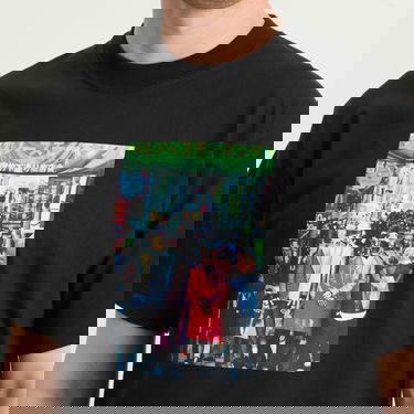 T-shirt Pleasures Pleasures Harajuku Graphic T-Shirt Svart | P25DP018-BLK, 5