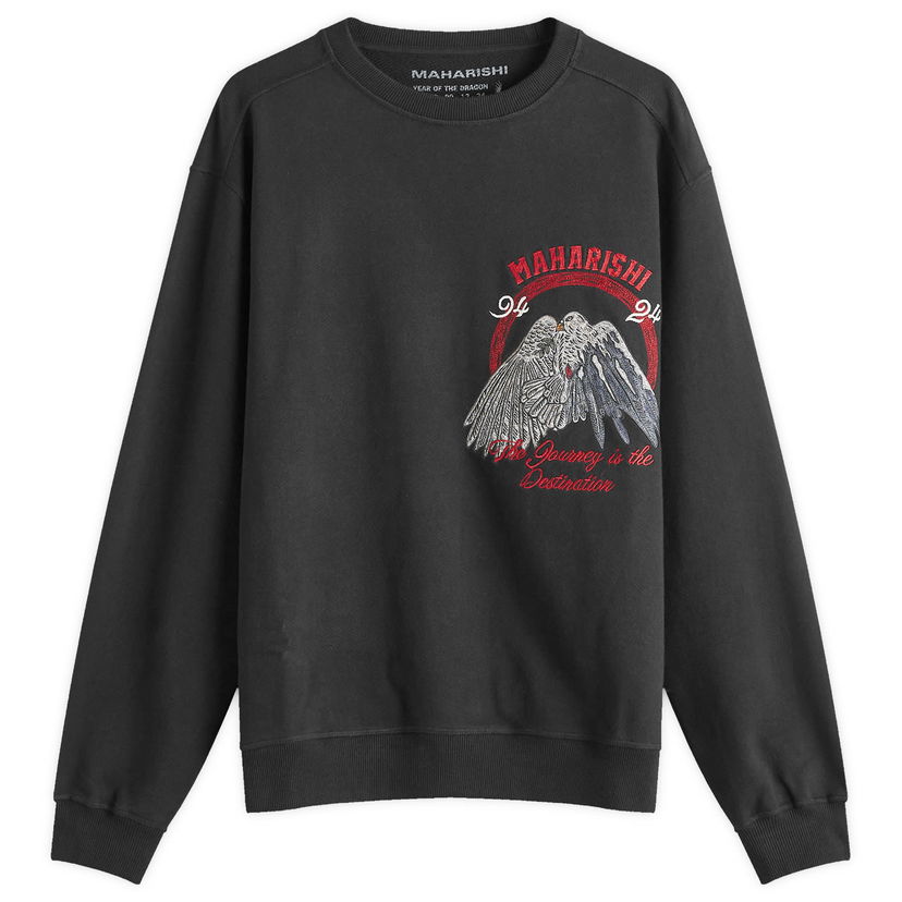 Sweatshirt Maharishi Peace Mount Crew Sweatshirt Svart | 5317-BLK
