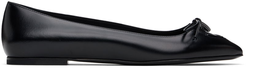 Klä Alaïa ALAÏA Lace-Up Ballerina Flats Svart | AA3A034CK257