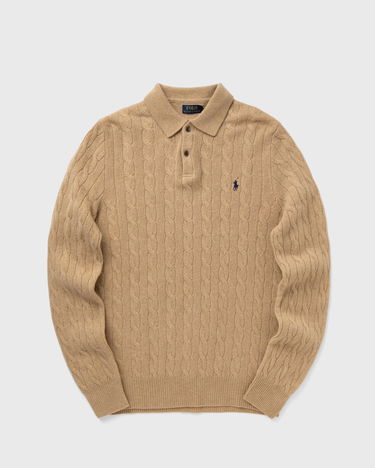 Sweater Polo by Ralph Lauren Cable-Knit Polo Sweater Beige | 710974165004, 0