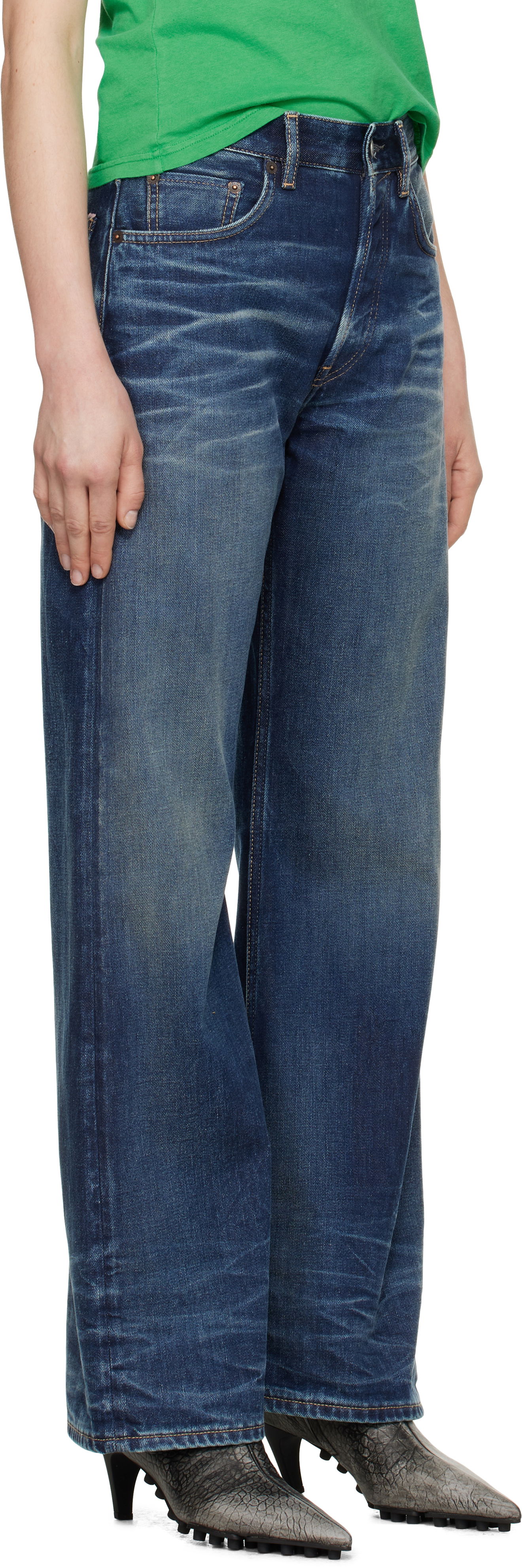 Jeans Acne Studios Acne Studios Loose Fit Jeans Blå | A00520-, 1