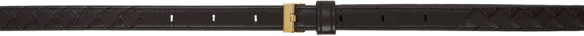 Bälten Bottega Veneta Intrecciato Leather Watch Strap Svart | 805582 V4R01