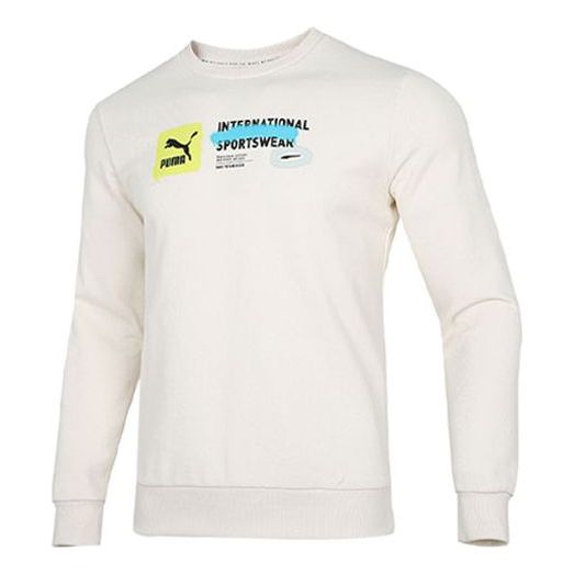 Sweater Puma Puma International Sportswear Graphic Sweatshirt Beige | 536304-65
