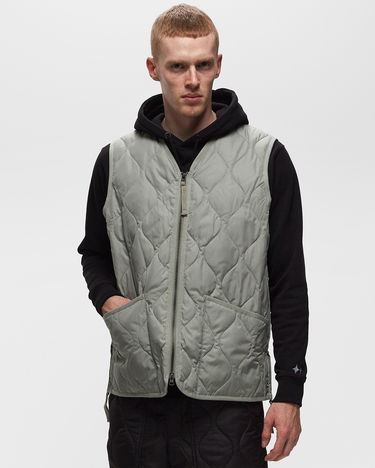 Väst TAION MILITARY ZIP V NECK DOWN VEST Grön | TAION-001ZML-1-GREEN, 1