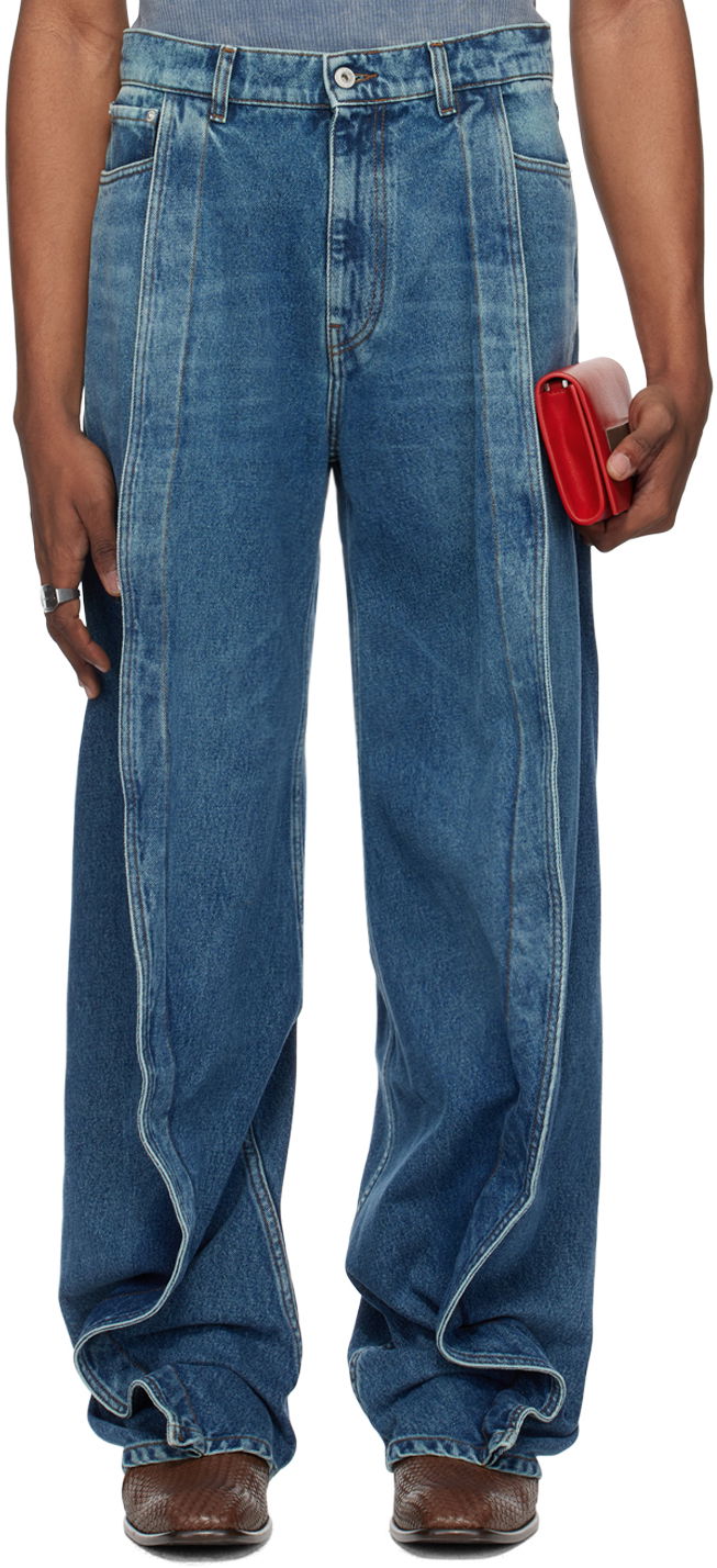 Jeans Y/PROJECT Blue Banana Jeans Blå | 207PA004, 0