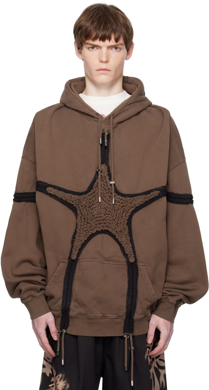 Sweatshirt Collina Strada Collina Strada Soft Star Hoodie Brun | XX8002