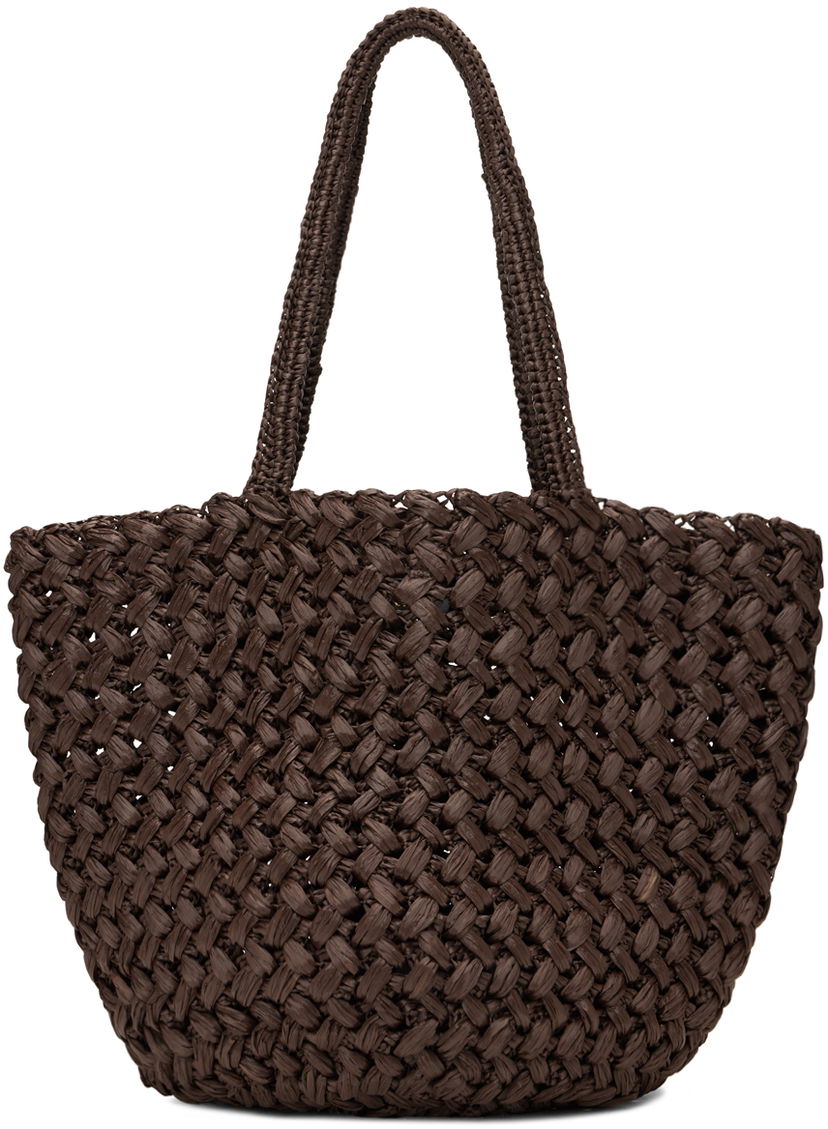 Tygpåse The Row The Row Estelle Woven Tote Brun | W1655-W756