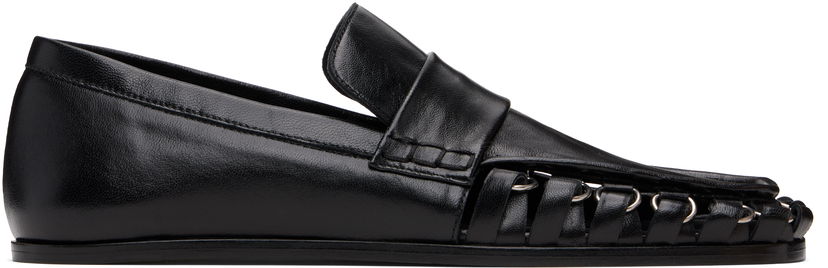 Sneakers och skor Jil Sander Jil Sander D-Ring Leather Loafers Svart | J15WR0026_P4835