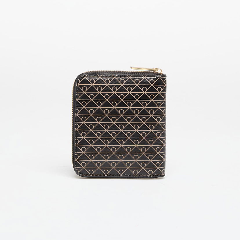 Plånbok CALVIN KLEIN Calvin Klein Emblem Aop Square Zip Around Wallet Svart | LV04F1089G 2XA
