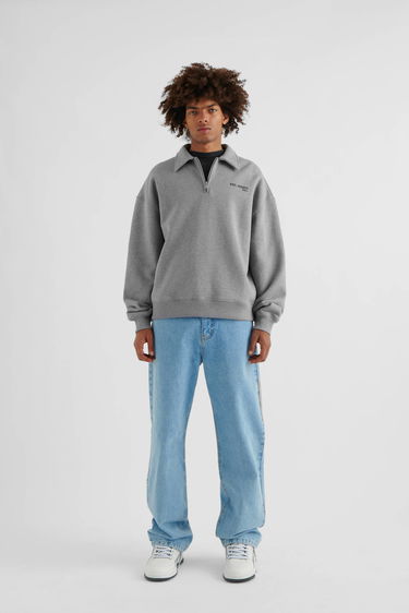 Sweatshirt AXEL ARIGATO Remi Half-Zip Sweater Grå | A2218001, 4