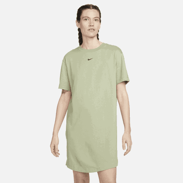 Klä Nike Sportswear Essential T-Shirt Dress Grön | DV7882-386, 0