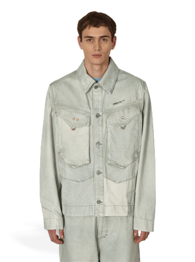 Jacka Objects IV Life Denim Jacket Grön | 001-201-01-0422 PATGRN