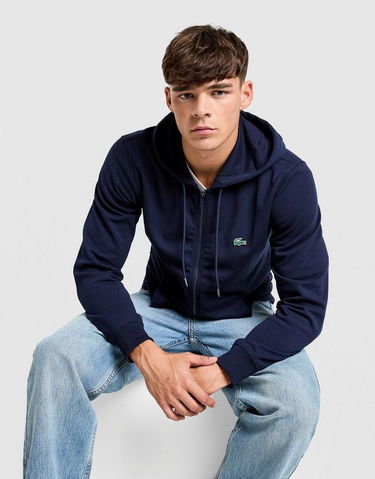 Sweatshirt Lacoste Urban Full-Zip Hoodie Mörkblå | SH5545166, 4