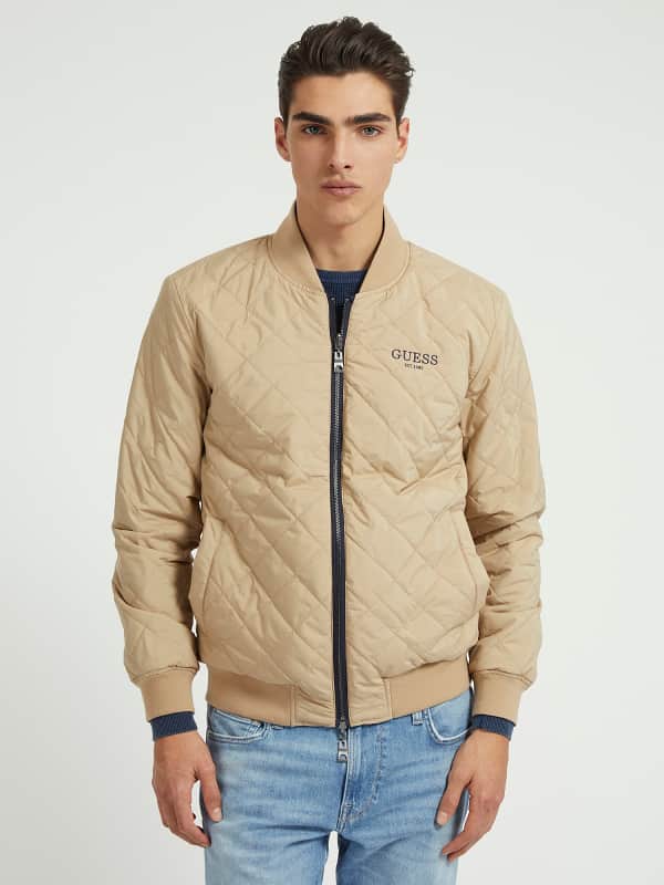 Bomberjacka GUESS Reversible Bomber Beige | M3YL16WFHJ0, 0