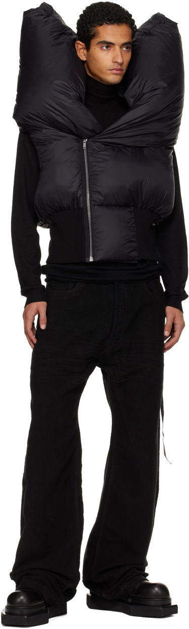 Väst Rick Owens Concordians Anubis Padded High-Collar Vest Svart | DU02E7790 NP, 3