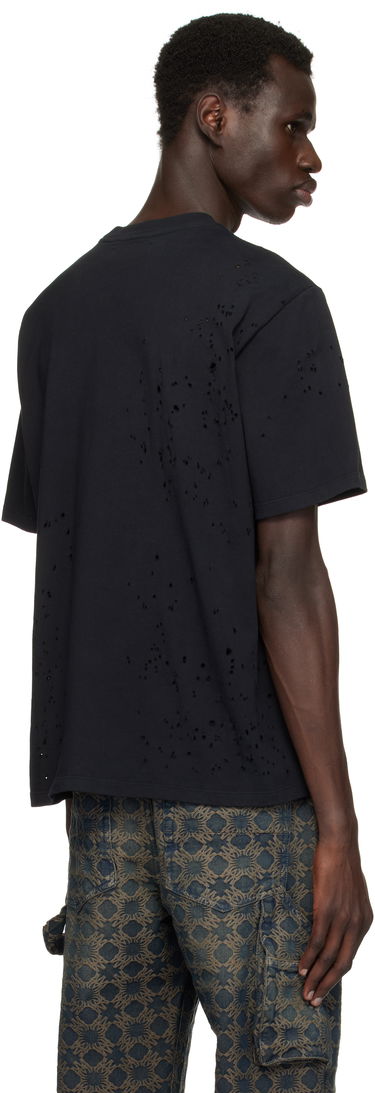T-shirt AMIRI Amiri Hollywood Cafe Distressed T-Shirt Svart | AMJYTE1176, 2