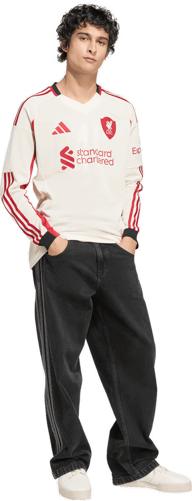 Jersey adidas Performance Liverpool FC 25/26 Long Sleeve Away Jersey Beige | JV6448, 4