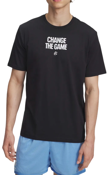 T-shirt Under Armour T-Shirt Curry Playable Svart | 6007304-001, 0