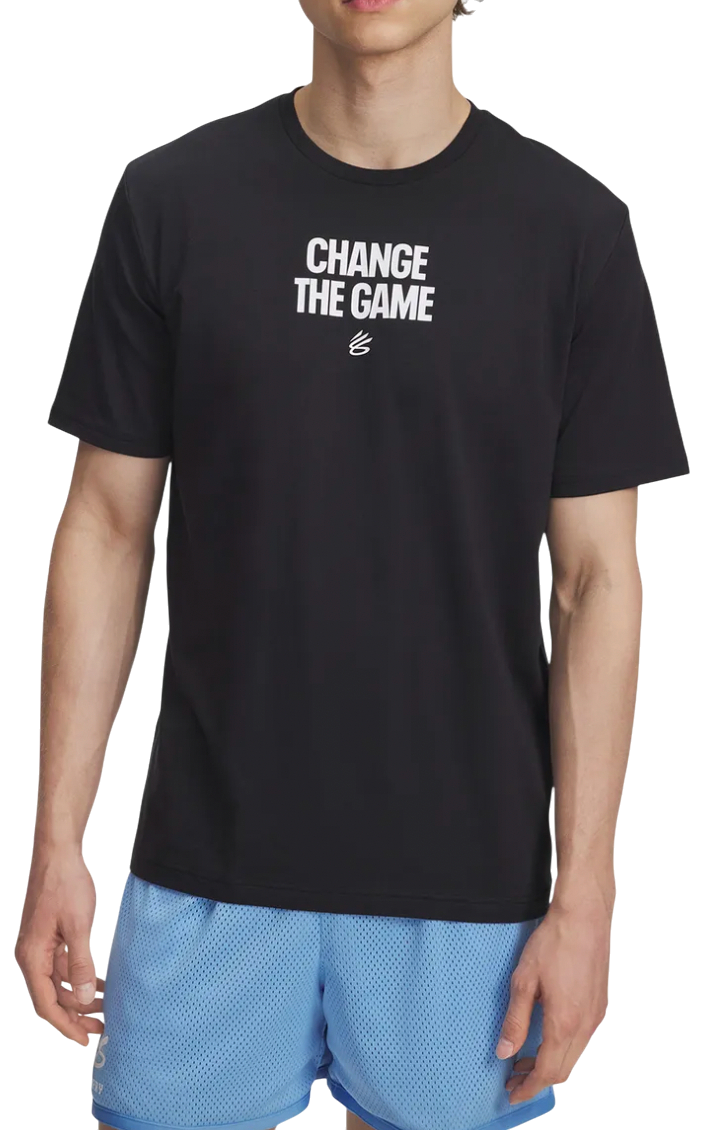T-shirt Under Armour T-Shirt Curry Playable Svart | 6007304-001