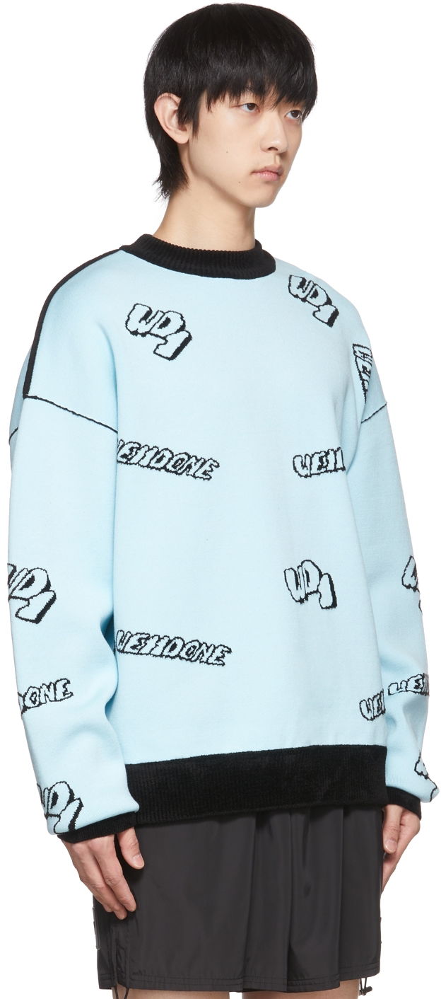 Sweater We11done We11done Reversible Sweater Blå | WD-KT1-22-629-U-SK, 1