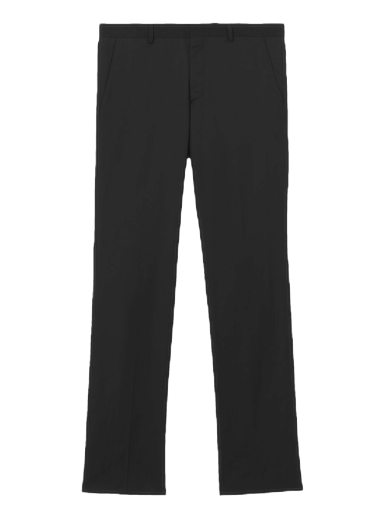 Byxor Burberry Grain De Poudre Wool Tailored Trousers Svart | 8051906
