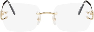 Solglasögon Cartier C de Cartier Square Rimless Glasses Metallisk | CT0416O-001, 0